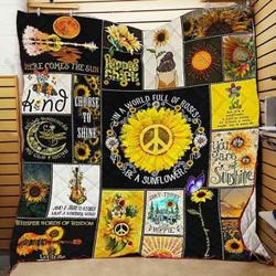 Be A Sunflower Hippie Jfj Quilt En and Home Decor