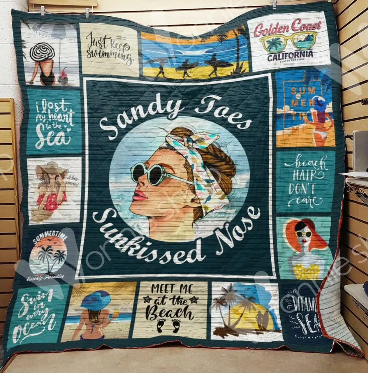 Beach10 M290701 Beach Quilt Blanket Quilt and Home Decor