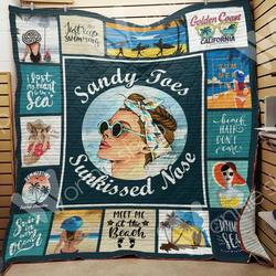 Beach10 M290701 Beach Quilt Blanket  Quilt and Home Decor