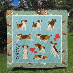 Beagle Boogie Beagle Blues Quilt Blanket Dhc0201201151Td and Home Decor