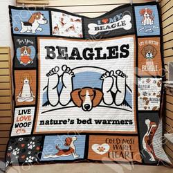 Beagle Dog Clt1211001H Quilt Blanket and Home Decor