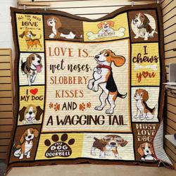 Beagle Dog Jfj Quilt Lv and Home Decor