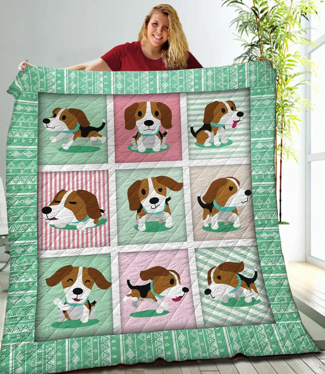 Beagle Jfj Quilt In and Home Decor