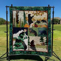 Bear And Tree DHCLD0909 Quilt Blanket and Home Decor