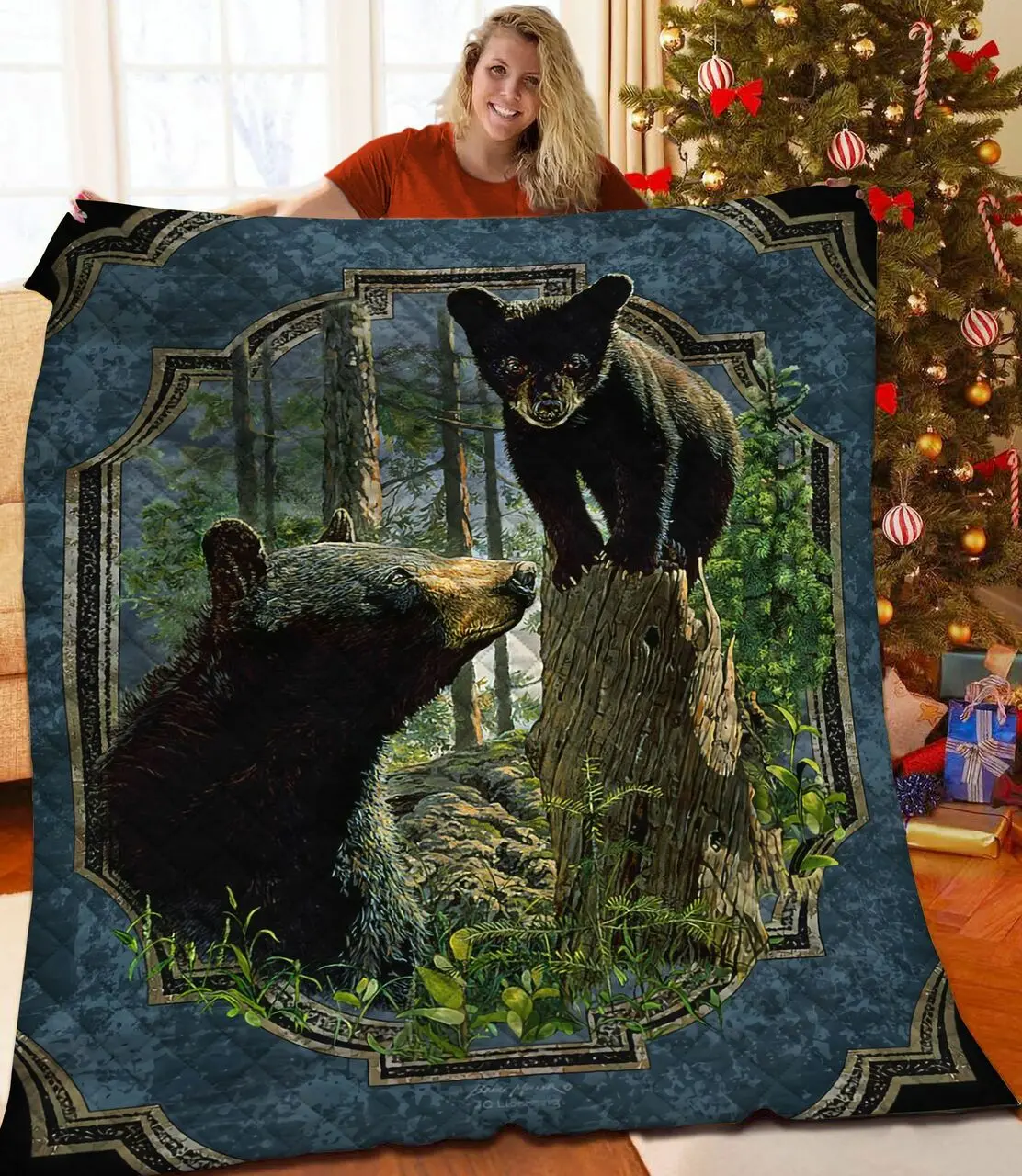 Bear Jfj Quilt Ec and Home Decor