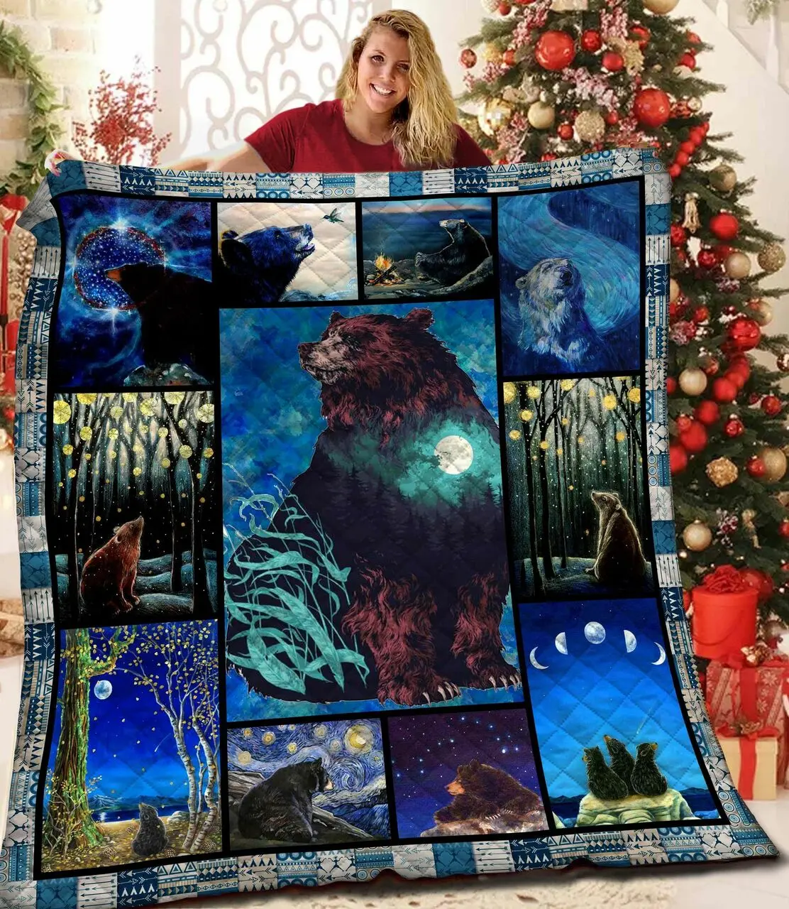 Bear Jfj Quilt Fy and Home Decor