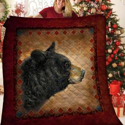 Bear Native American Jfj Quilt Gz and Home Decor