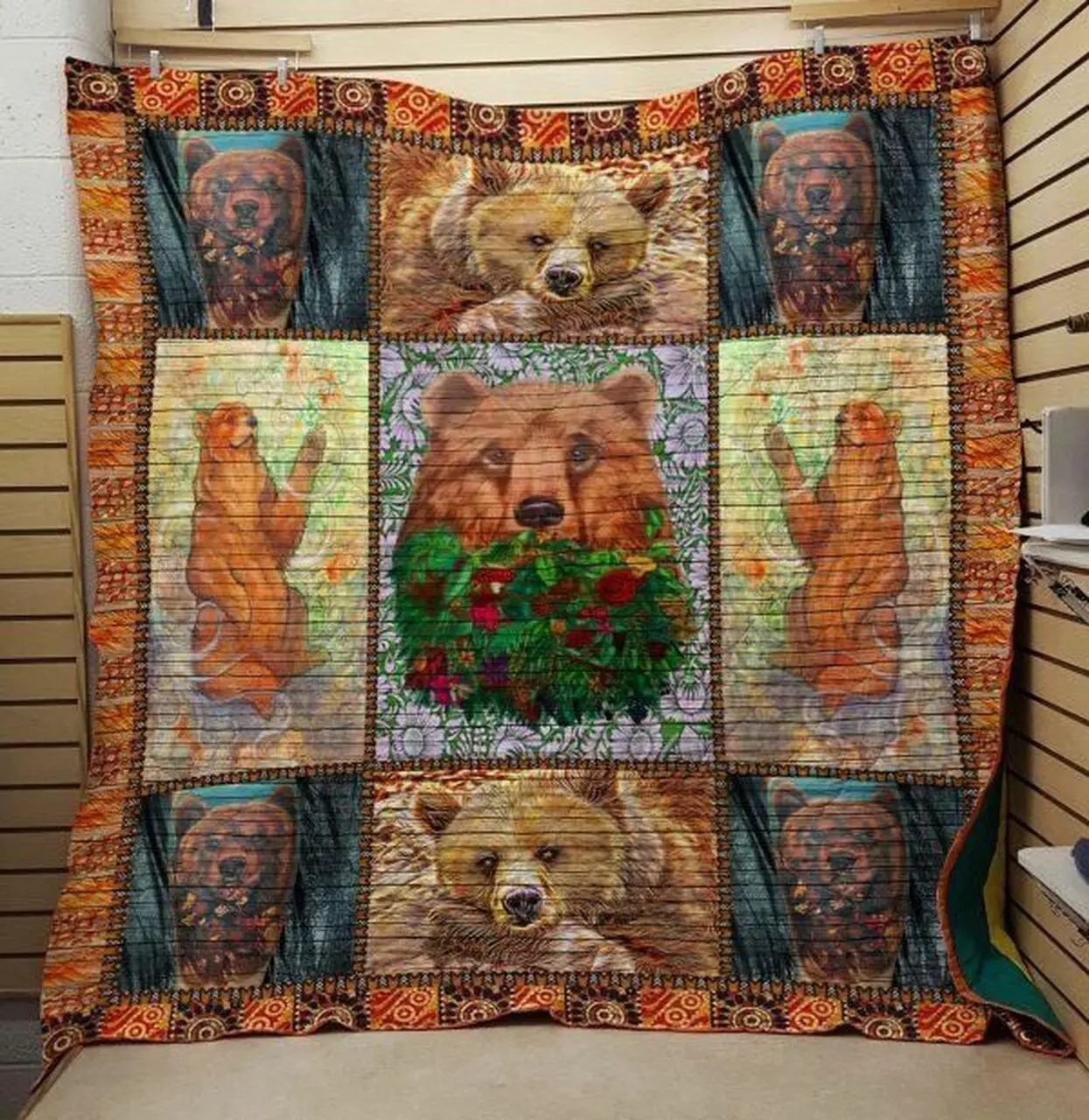 Bear Quilt V6 and Home Decor