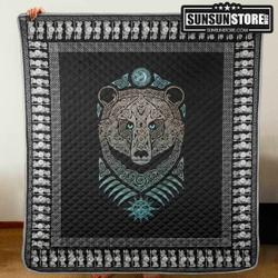 Bear Viking Hur Quilt Cysiad and Home Decor