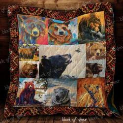 Bearly Awake Quilt Blanket and Home Decor