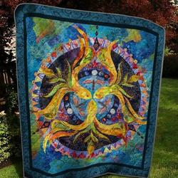 Beautiful Fishing Quilt Blanket  Quilt and Home Decor