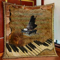 Beautiful Piano Quilt Blanket and Home Decor