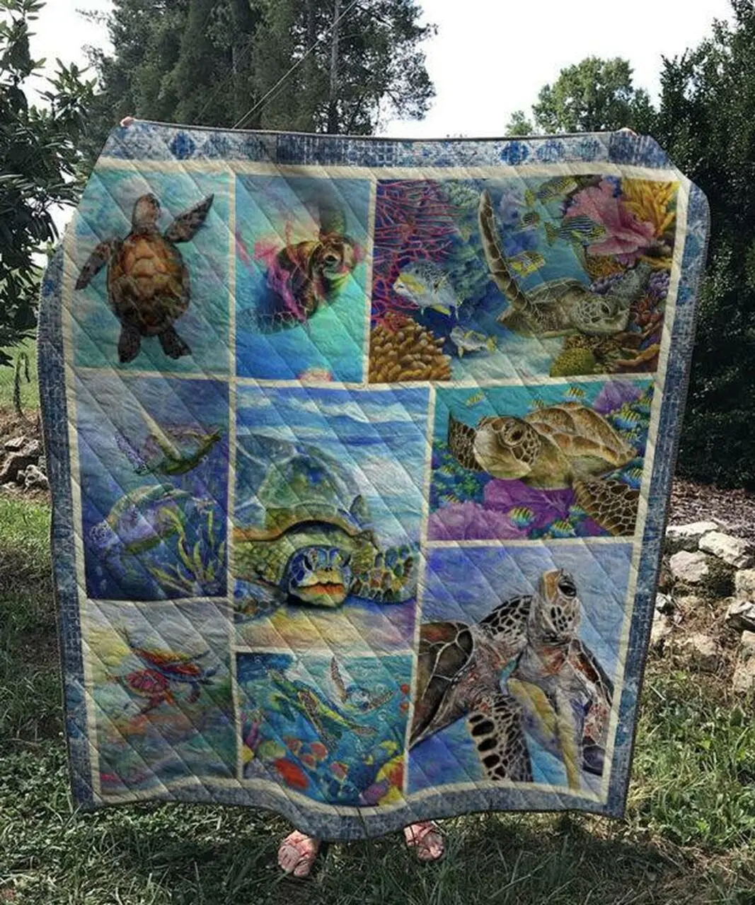 Beautiful Turtle Quilt Blanket Quilt and Home Decor