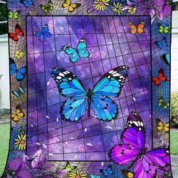 Beauty Butterfly Jfj Quilt Rw and Home Decor