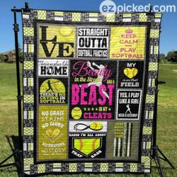 Beauty In The Streets And A Beast In My Cleats Quilt Blanket Yld9  Quilt and Home Decor
