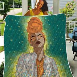 Beauty Magic Headwraps Black Girl TH2309097CL Quilt Blanket and Home Decor