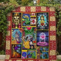 Beauty The Beast Fabric Quilt  and Home Decor