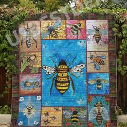Bee Beautiful Bugs Ah Quilt Derqwv and Home Decor