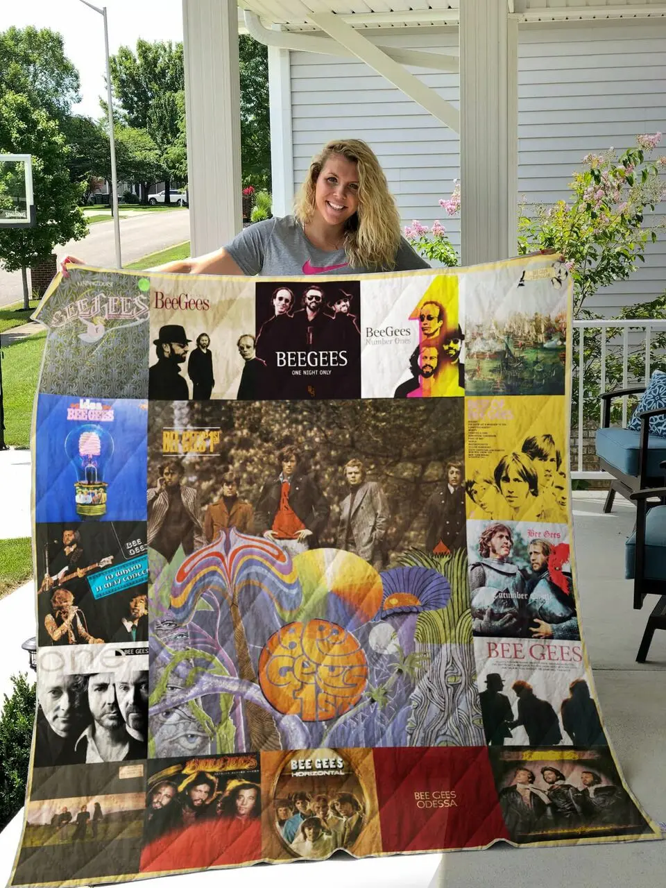 Bee Gees Quilt Blanket For Fans Ver 17 and Home Decor