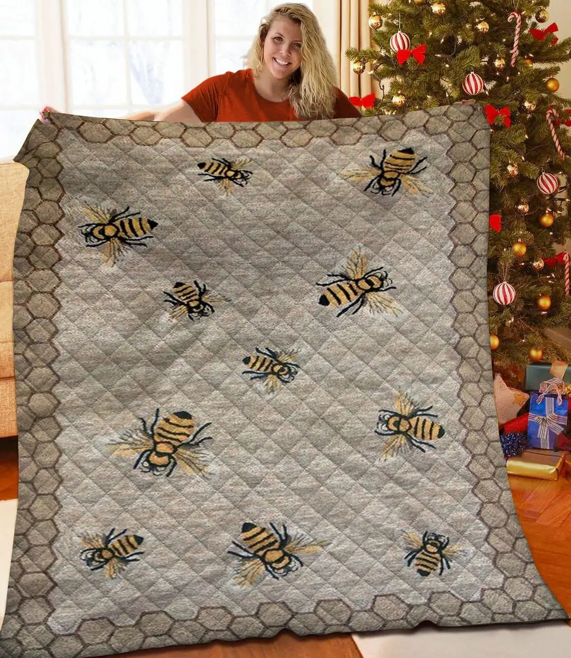 Bee Jfj Quilt Mv and Home Decor