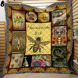 Bee Let It Beeeee Quilt Blanket Dhc04011963Dd and Home Decor