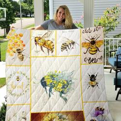Bee Printed Quilt Blanket Dhc1501619Vt and Home Decor