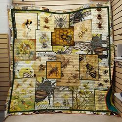 Bee Quilt Blanket and Home Decor