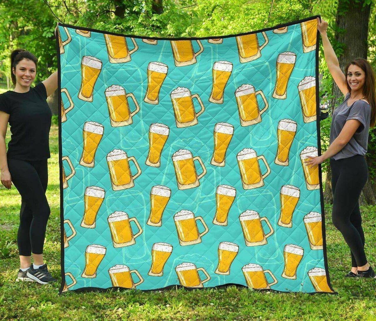 Beer Blue Hur Quilt un and Home Decor