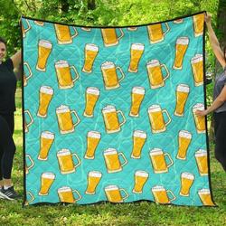 Beer Blue Hur Quilt un and Home Decor