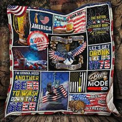 Beer Freedom Quilt Pn557  Quilt and Home Decor