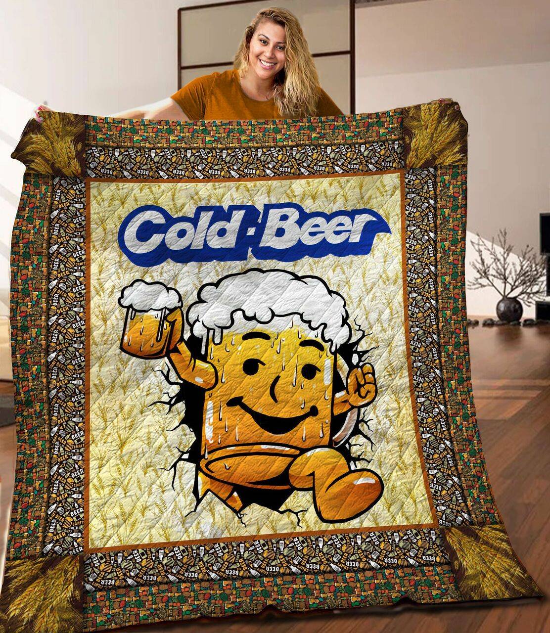 Beer Quilt Blanket C9B030310MI and Home Decor