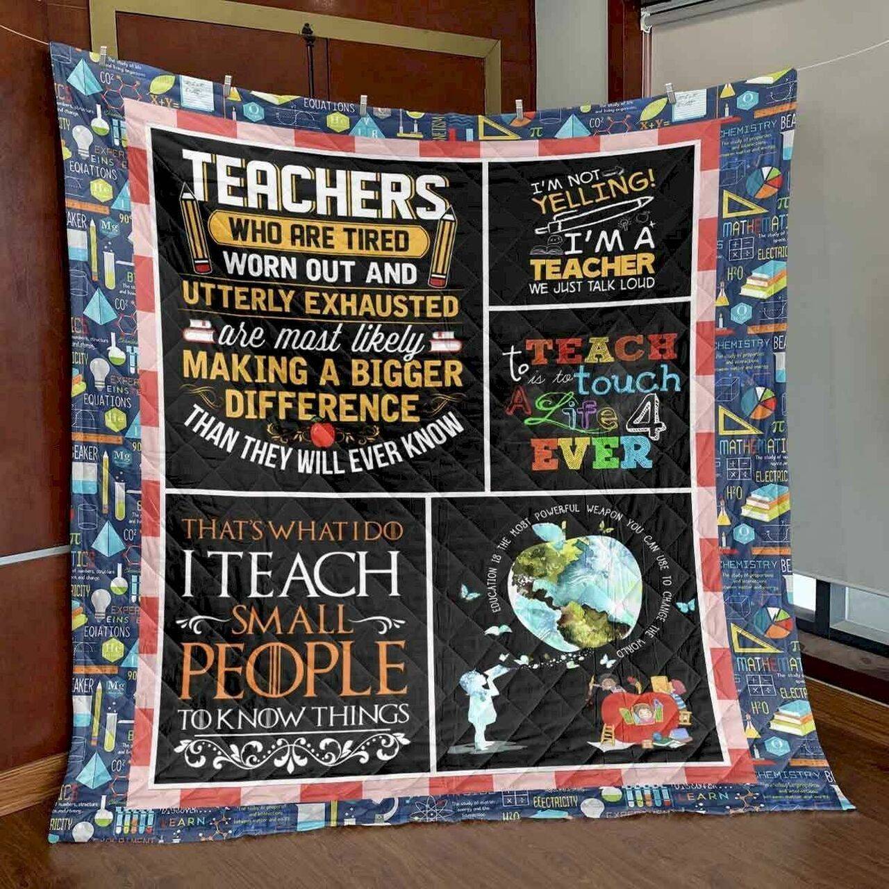 Being A Teacher Hur Quilt Cysicu and Home Decor