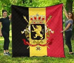 Belgium Flag Premium Quilt A6  Quilt and Home Decor