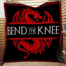 Bend The Knee Quilt King Or Queen Cosplay and Home Decor
