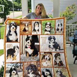 Bernedoodle Quilt Blanket and Home Decor