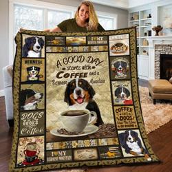 Bernese Mountain Coffee Bbb2010202Mh Quilt Blanket and Home Decor