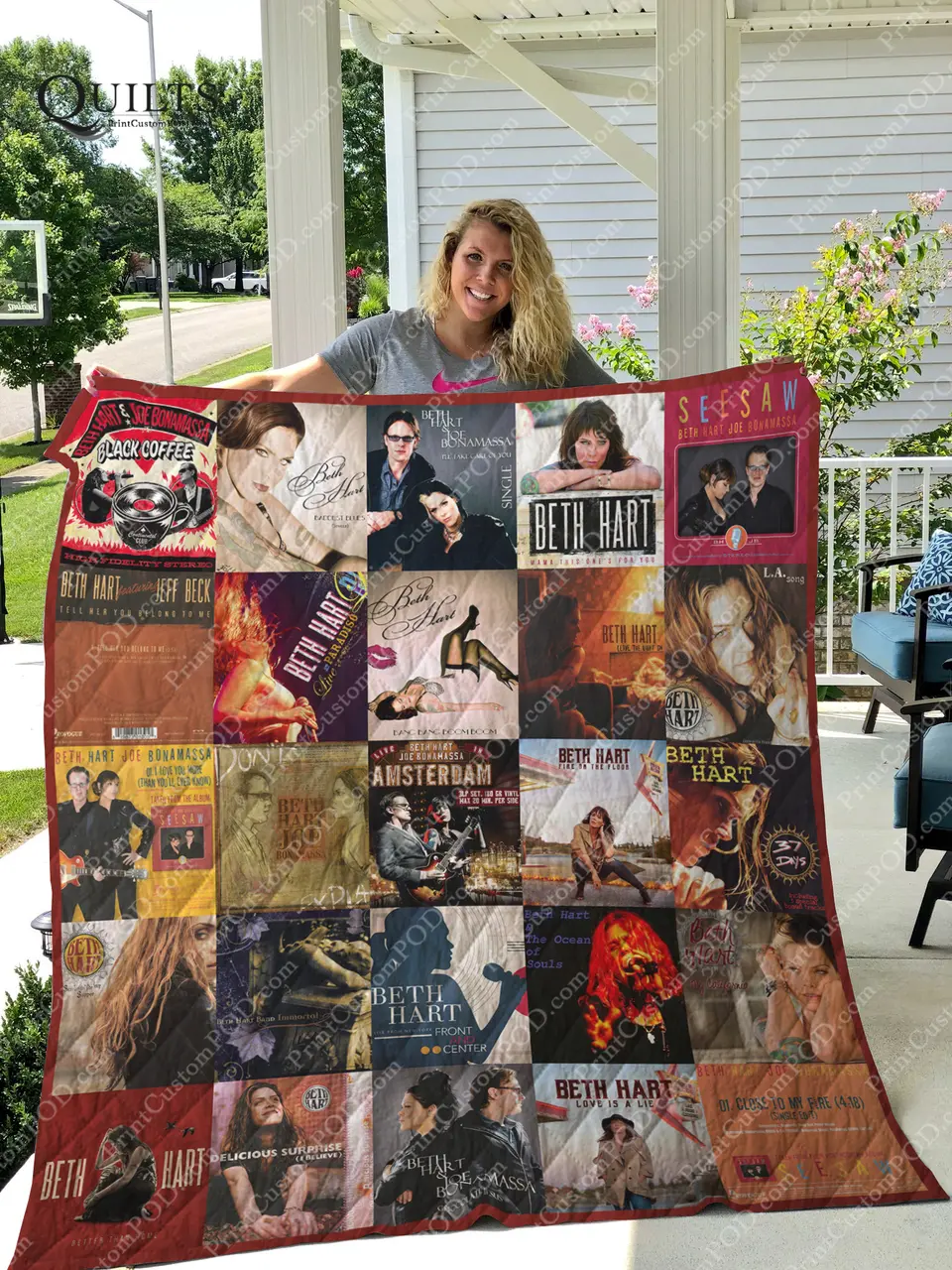 Beth Hart Albums Quilt Blanket For Fans Ver 25 and Home Decor