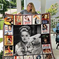 Bette Davis Quilt Blanket 01 and Home Decor