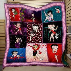 Betty Boop Lovely Heart Quilt V7  Quilt and Home Decor