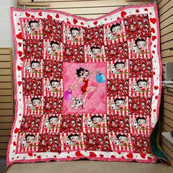 Betty Boop Red Quilt V1  Quilt and Home Decor