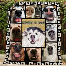 Beware Of Dogs Jfj Quilt Zy and Home Decor