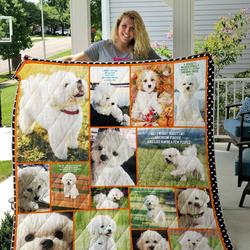 Bichon Frise Quilt Blanket and Home Decor