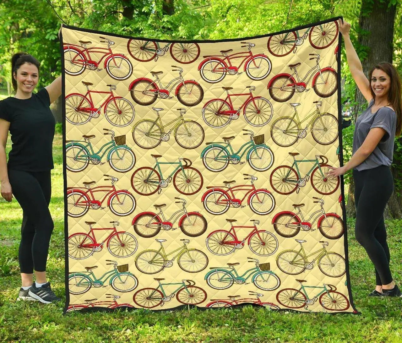 Bicycle Cl12100069Mdq Quilt Blanket and Home Decor
