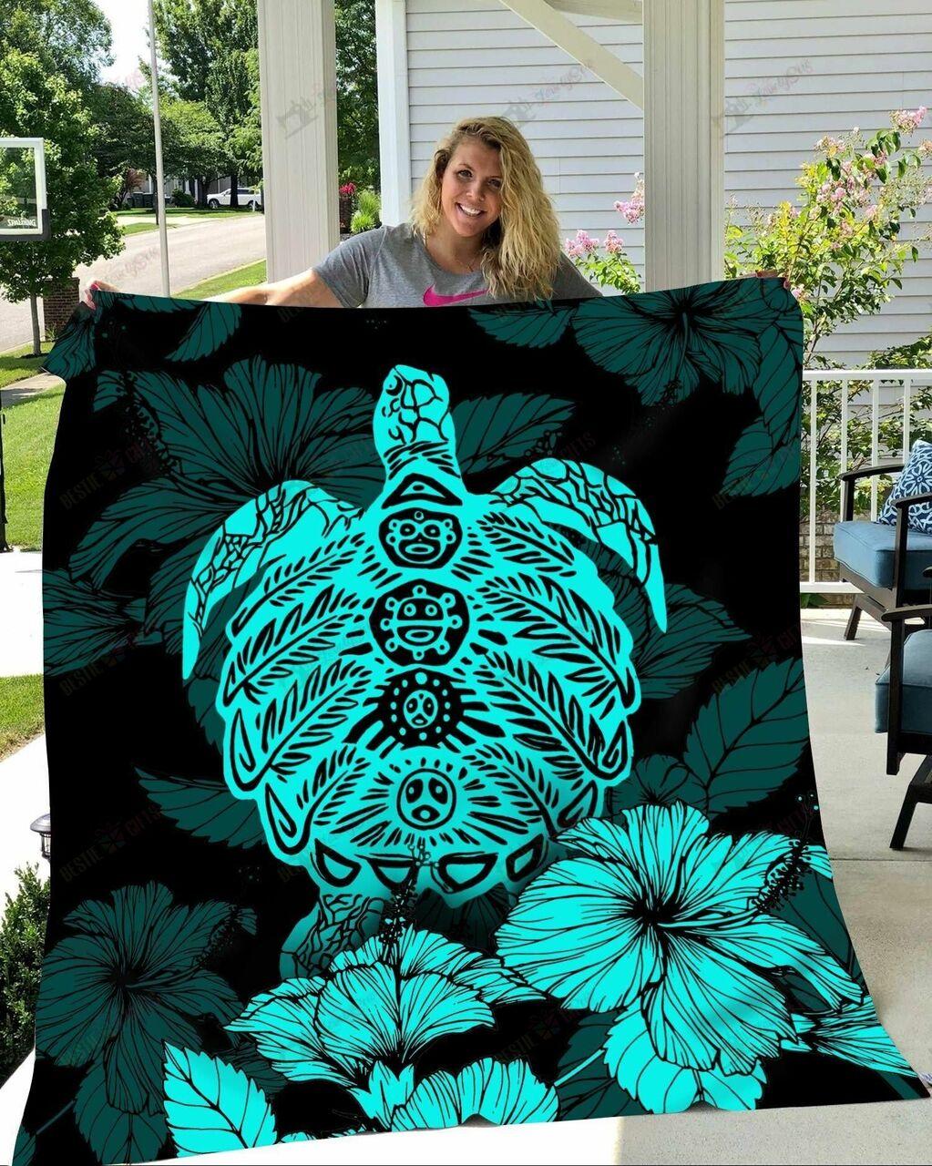 BIE20081502-BIQ20081502 Puerto Rico Taino Pattern Turtle Quilt Bed Set & Quilt Blanket and Home Decor