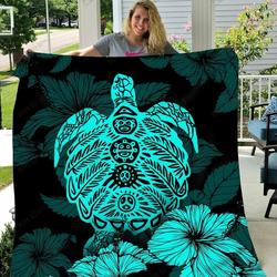 BIE20081502-BIQ20081502 Puerto Rico Taino Pattern Turtle Quilt Bed Set & Quilt Blanket and Home Decor