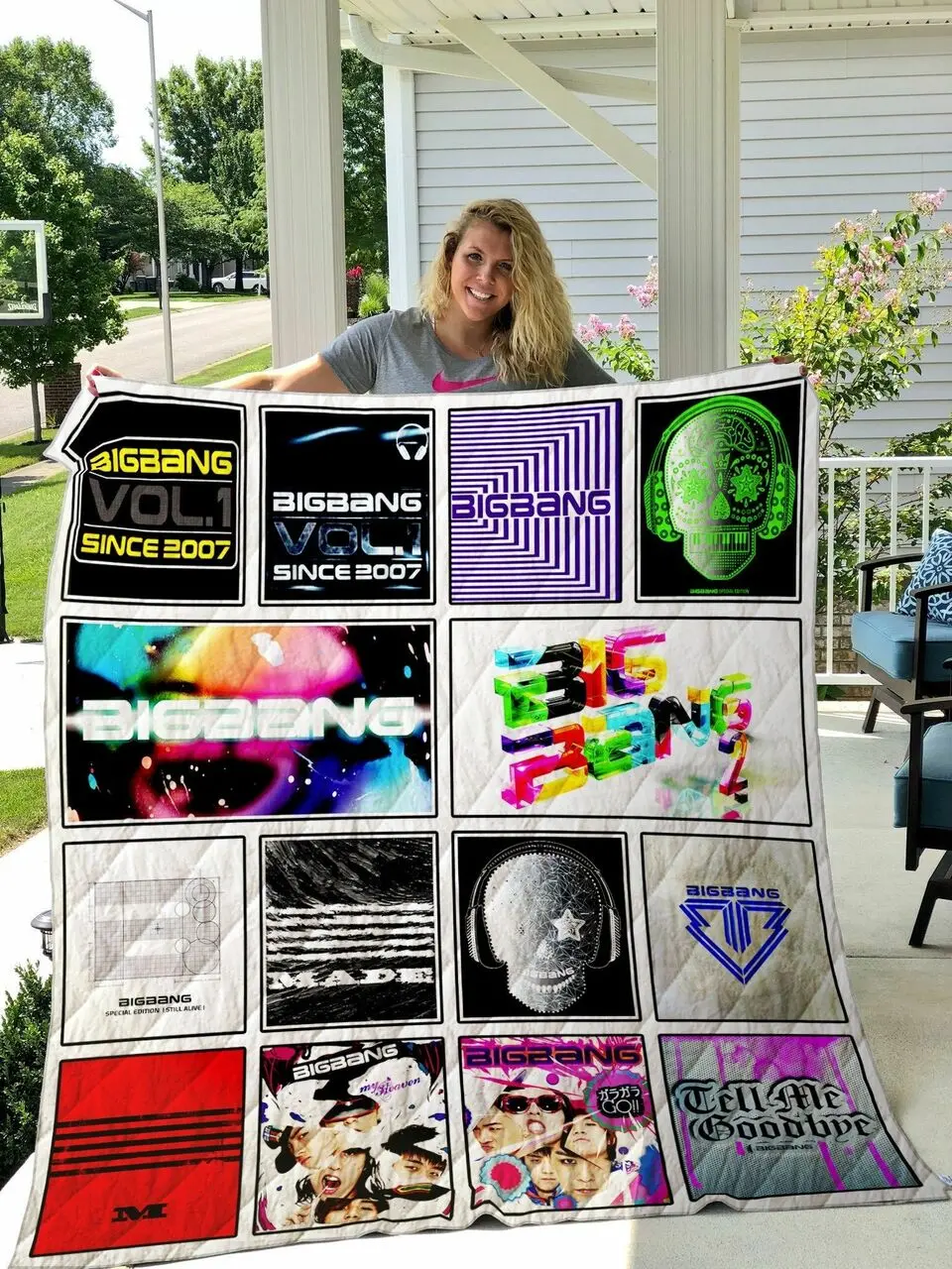 Big Bang Quilt Blanket and Home Decor