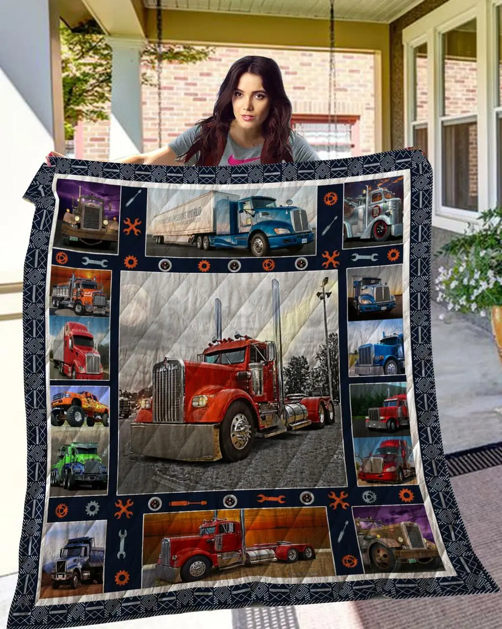 Big Truk Quilt Quilt and Home Decor