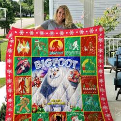 Bigfoot Quilt Blanket 01944 and Home Decor