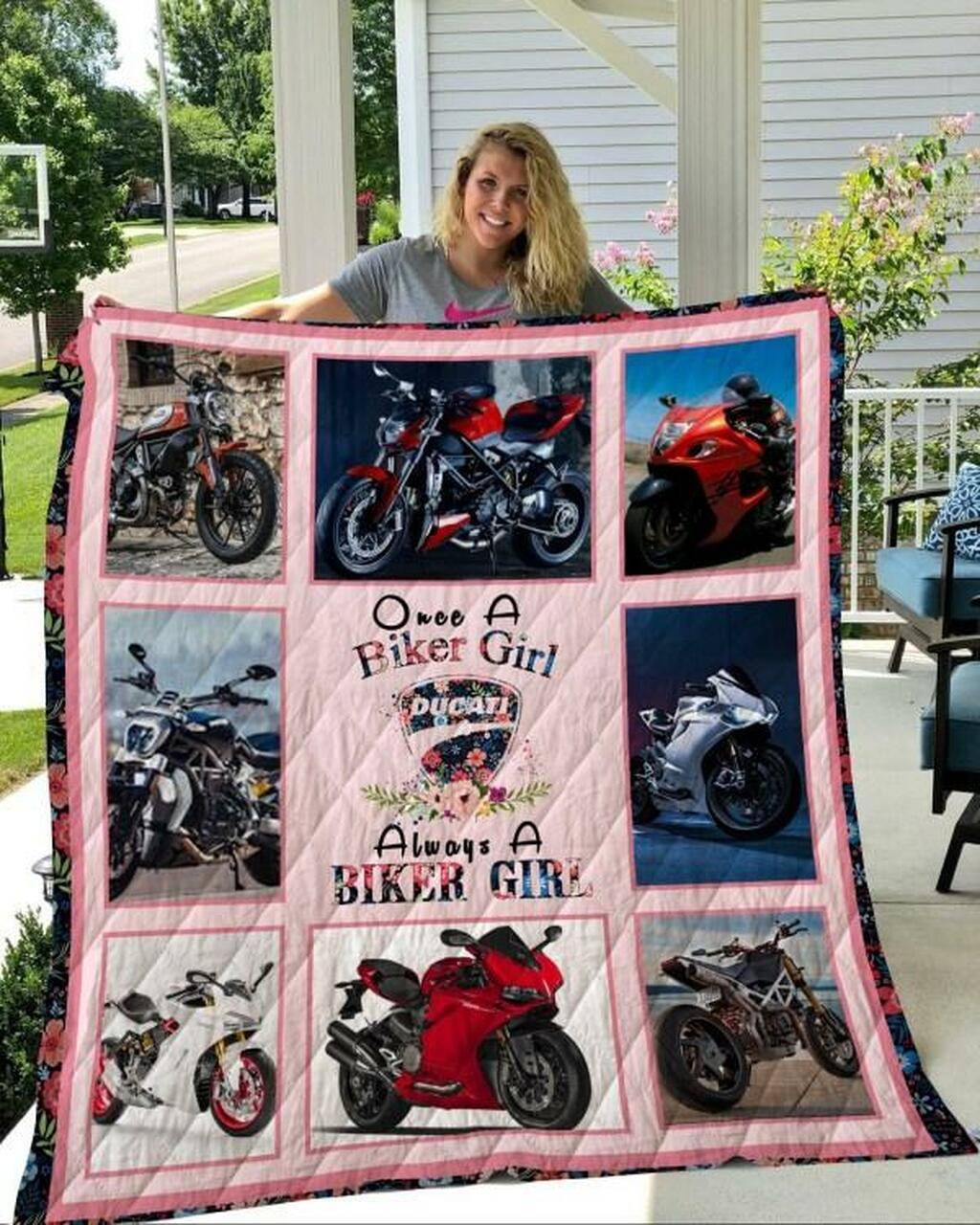 Biker Dct Quilt Blanket Beeq5017 Quilt and Home Decor
