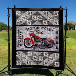 Biker Hur Quilt Cysibl and Home Decor